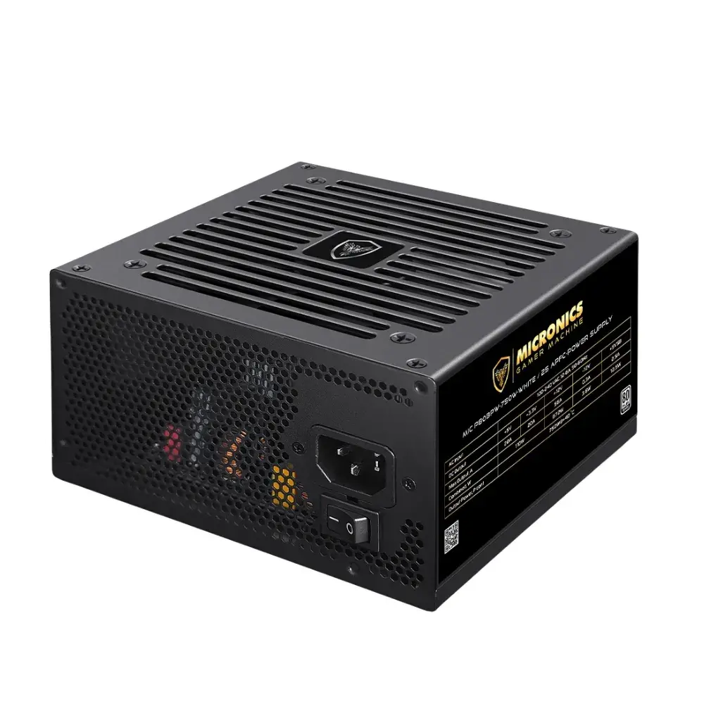 FUEN2025382-1.webp Fuente de Poder Micronics ATX MIC P80BPW-750w APFC 80 Plus Bronze - Imagen 1