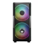 Case gamer Antryx FX Cruiser ARGB FAN X3, vidrio templado, USB 3.0, color negro - Imagen 2