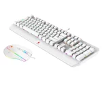 Kit teclado y mouse gamer Antryx GC 5100, switch azul, mecanico, USB, color blanco - Imagen 2