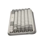 Teclado mecanico Logitech POP Keys, conexion bluetooth, switch marron, color mist - Imagen 4