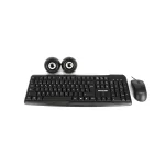 Combo Teclado, Mouse y Parlante Halion Office HA-KIT45 Alambrico conexión USB