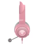 Audífono Razer Kraken Kitty V2 Quartz, conexion USB, RGB Chroma, color rosado - Imagen 2