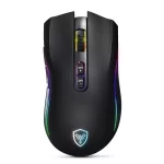 Mouse Gamer Micronics Kripton GM801 Inalambrico RGB DPI 4800 color Negro - Imagen 3