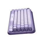 Teclado mecanico Logitech POP Keys, conexion bluetooth, switch marron, color lavanda - Imagen 4
