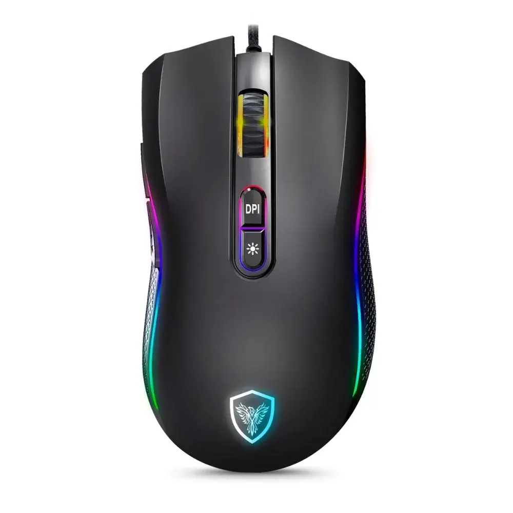 MOU2024320-1.webp Mouse Gamer Micronics Kripton GM800 USB DPI 12,800 color Negro - Imagen 1