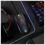 Mouse Gamer Micronics Kripton GM800 USB DPI 12,800 color Negro - Imagen 3