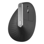 Mouse Logitech MX vertical ergonomico, conexion bluetooth y USB C, 4000 DPI, color negro - Imagen 2