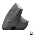 Mouse Logitech MX vertical ergonomico, conexion bluetooth y USB C, 4000 DPI, color negro - Imagen 3