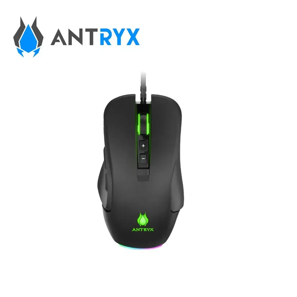 MOUSE-ANTRYX-STORM-HAVOP-ASKALON-Y-KURTANA-11.webp Mouse gamer Antryx Chrome Storm XCalibur, DPI 16400, 9 botones, RGB, color negro - Imagen 1