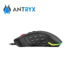 Mouse gamer Antryx Chrome Storm XCalibur, DPI 16400, 9 botones, RGB, color negro - Imagen 3