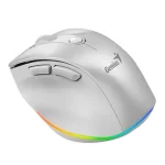 Mouse Genius Ergo 9000s Pro RGB Wireless Bluetooth Recargable Blanco - Imagen 2