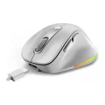 Mouse Genius Ergo 9000s Pro RGB Wireless Bluetooth Recargable Blanco - Imagen 3