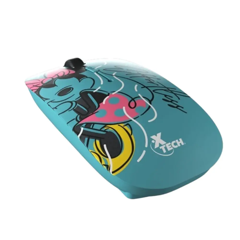 MOUSE-XTECH-1.webp Mouse Xtech Minnie Optico 1600 DPI Wireless 2.4ghz USB Turquesa - Imagen 1