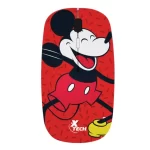 Mouse Xtech Mickey Optico 1600 DPI Wireless 2.4ghz USB Rojo