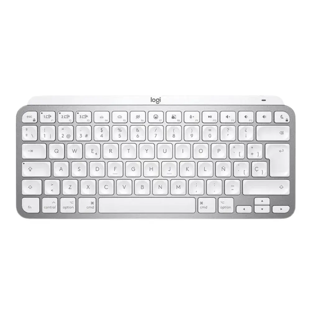 NOAL-2024-07-01T172231.658.webp Teclado Logitech MX Keys mini, conexion inalambrica, sesores de proximidad, color gris palido - Imagen 1