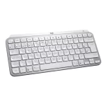 Teclado Logitech MX Keys mini, conexion inalambrica, sesores de proximidad, color gris palido - Imagen 2