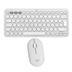 Combo Logitech Teclado K380s y Mouse Pebble 2 Keys Bluetooth Blanco
