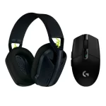 Combo Logitech Inalámbrico Gamer Audífono G435 y Mouse G305 Negro - Imagen 2
