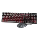 Kit Teclado y Mouse Gamer Halion Eclipse HA-813C Alambrico Iluminación RGB