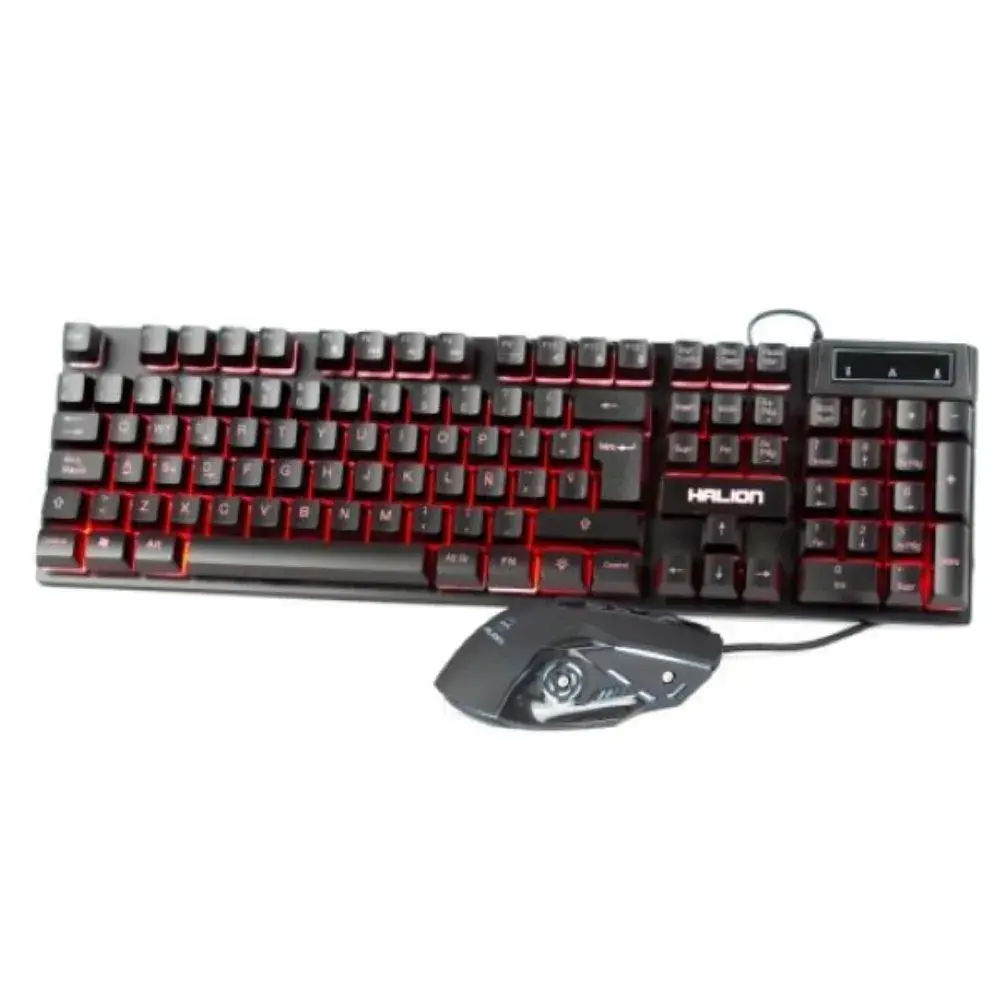 NOAL-2024-07-05T151641.110.webp Kit Teclado y Mouse Gamer Halion Eclipse HA-813C Alambrico Iluminación RGB - Imagen 1