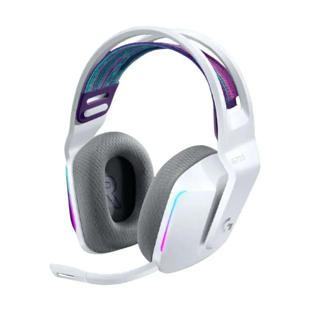 NOAL-2024-07-05T162022.720.webp Audifono Gamer Con Microfono Logitech G733 Lightspeed Ultraligeros color Blanco - Imagen 1