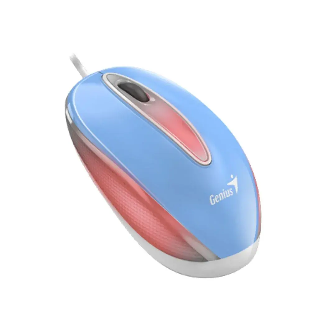 NOAL-2024-07-08T174358.256.webp Mouse Alambrico Genius DX Mini 1000 DPI RGB LED Conexión USB Azul - Imagen 1