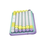 Teclado mecanico Logitech POP Keys, conexion bluetooth, switch marron, color lia - Imagen 2