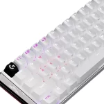 Teclado Logitech Pro x 60 inalambrico LIGHTSPEED 60% bluetooth, optico, color blanco - Imagen 3
