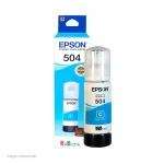 Botella de Tinta Epson T504 70ml Color Cyan