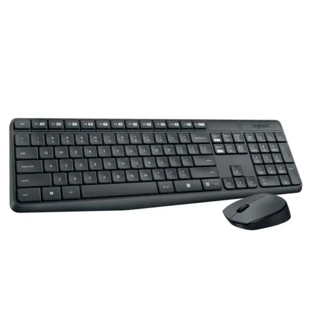 TECL20231915_1.webp Kit teclado y mouse Logitech MK235, conexion inalambrica,15 teclas especiales,color negro - Imagen 1