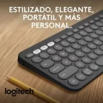 Teclado Logitech Pebble 2 Keys, conexion bluetooth multidispositivo, color negro - Imagen 4