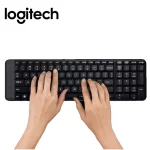 Kit teclado y mouse Logitech Mk220, conexion inalambrica, controles de musica, color negro - Imagen 3