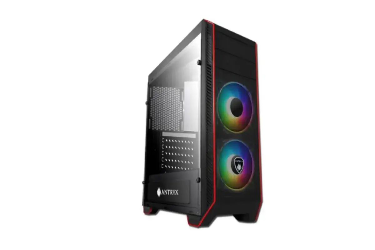 caseantryx_0.webp Case gamer Antryx RX 380 ARGB, vidrio templado, USB 3.0, sin fuente, color negro - Imagen 1