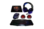 Combo Gamer Halion Racer Alambrico Audifono, teclado, mouse y parlantes USB Color Negro - Imagen 3