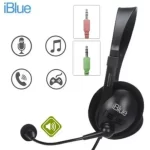 Audifonos IBLUE HS-2001BK para Pc o Laptop Conector 3.5mm - Negro
