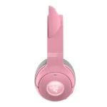 Audífono Razer Kraken Kitty V2 Quartz, conexion bluetooth, RGB Chroma, color rosado - Imagen 2
