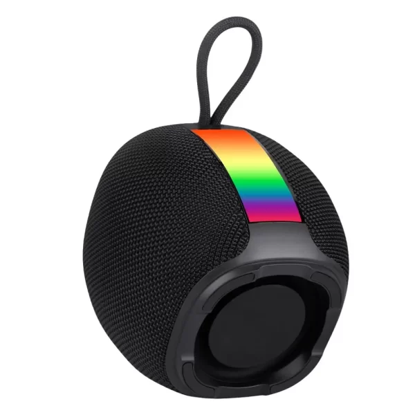 parlante eversound ev 500 strudel, conexion bluetooth, tws, iluminacion rgb, usb c, color negro
