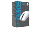 Mouse gamer Logitech G305 Lightspeed Wireless, receptor usb, 12000 dpi, 6 botones, color Blanco - Imagen 3