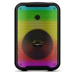 parlante eversound funky 8" ev 3003, conexion bluetooth, iluminacion rgb, color negro