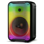 parlante eversound funky 8" ev 3003, conexion bluetooth, iluminacion rgb, color negro