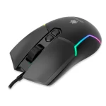 mouse gamer antryx m770, dpi 12800, 7 botones, luces rgb, usb, color negro