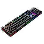teclado mecanico antryx mk760l, switch rojo, luces rgb rainbow, color negro