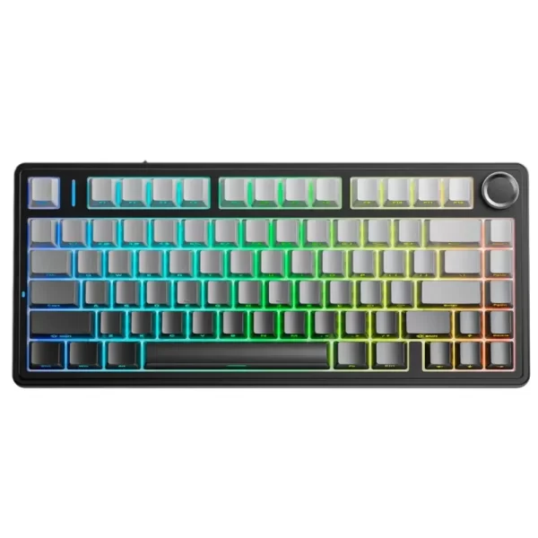 teclado aula f75pro mecanico rgb inalambrico gradient gris switch reaper
