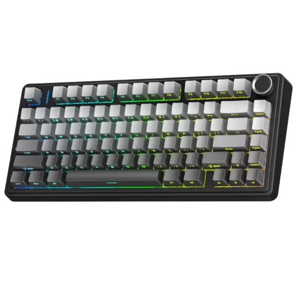teclado aula f75pro mecanico rgb inalambrico gradient gris switch reaper