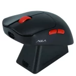 mouse aula sc380 pro, conexión inalámbrica, iluminacion rgb, color negro