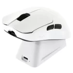 mouse aula sc380 pro, conexión inalámbrica, iluminacion rgb, color blanco
