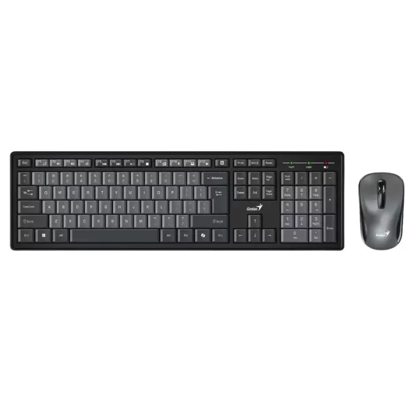 kit teclado y mouse genius km8200, inalambrico usb, 1200 dpi