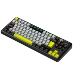 teclado mecanico antryx tk 950 pro tkl, switch rojo, conexion bluetooth, usb color negro y gris