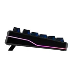 teclado aula f87 pro v2,inalámbrico, inglés, rgb, color negro frosted transparnte, x3 switchs
