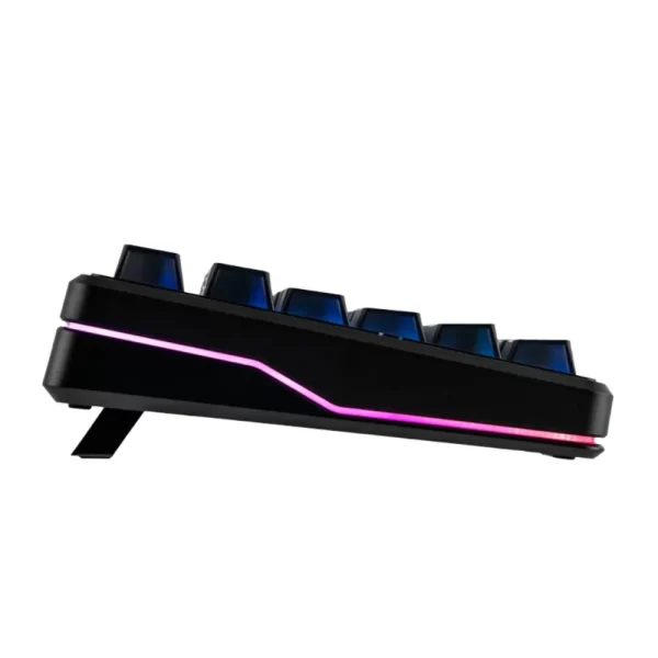 teclado aula f87 pro v2,inalámbrico, inglés, rgb, color negro frosted transparnte, x3 switchs